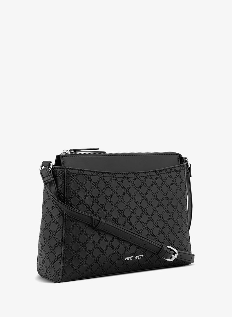 ناين ويست حقيبة كروس بودي بوي مينى بسحاب علوي - Image 4